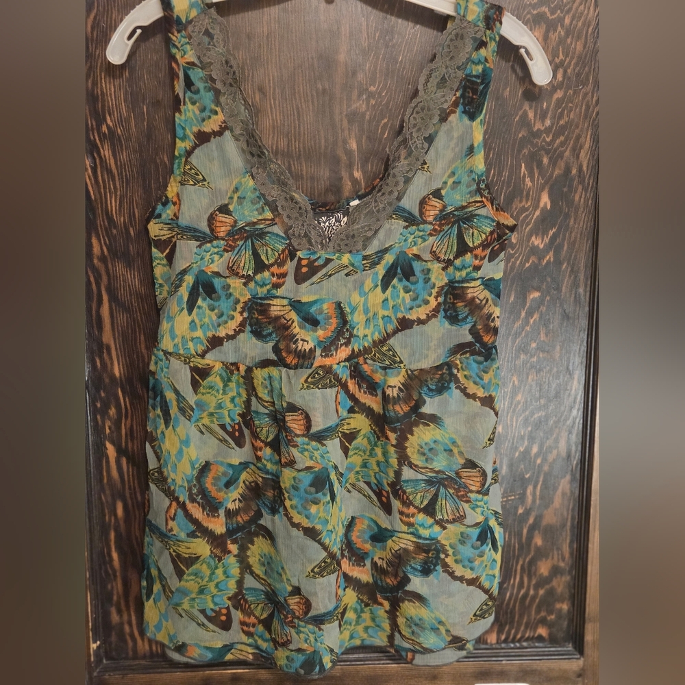 Buffalo David Bitton Lace Trim Top